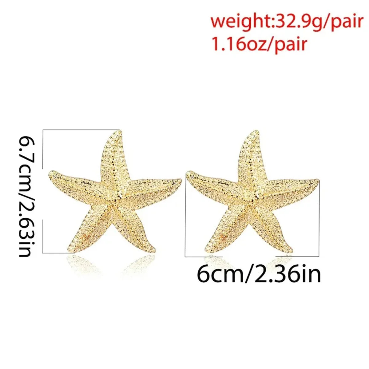 Classic Starfish Stud Earrings