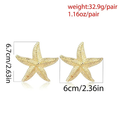 Classic Starfish Stud Earrings
