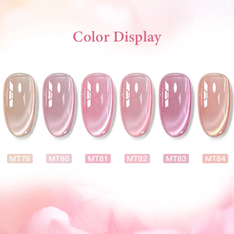 Pink Story Cat Magnetic Gel Nail Polish Nude Pink Gold Light Semi Permanent UV Gel Varnish Soak Off Nail Supplies Manicure DIY