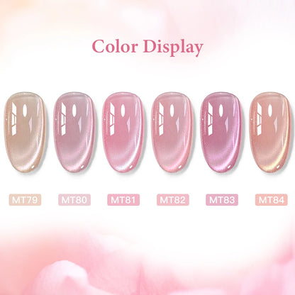 Pink Story Cat Magnetic Gel Nail Polish Nude Pink Gold Light Semi Permanent UV Gel Varnish Soak Off Nail Supplies Manicure DIY