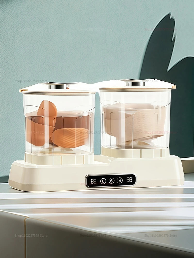 Portable Double-Cup Sock Washing Machine Small Underwear Washing Machine For Home Dormitories Compact No Installation Required