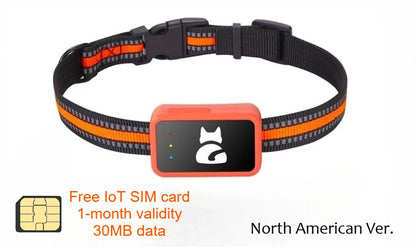4G GPS Tracker for Dogs and Cats Waterproof Pet Locator with Health Monitor and Step Counter free card
