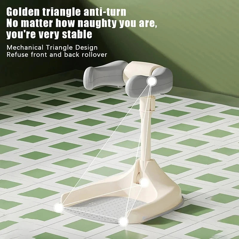 Adjustable Baby Shower Rack - Foldable Anti-Slip Bath Caddy for Infants, Secure Bathtub Organizer with Drainage Holes