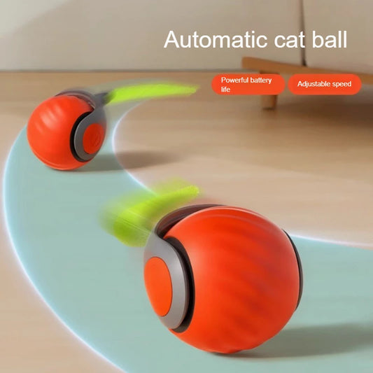 Automatic Rolling Ball with Faux Tail Toy