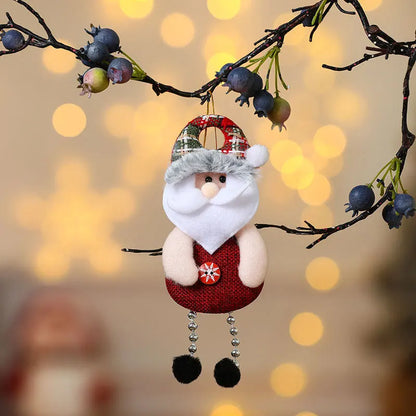 4pcs Christmas Tree Decorations Hanging Christmas Ornaments Set Snowman Decorations Hanging Pendants