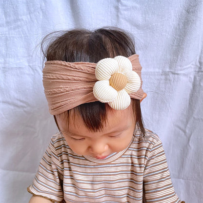 New Flower Nylon Girl Hairband Elastic Soft Baby Headband for Children Turban Headwear for Newborn Baby Kids Hair Accessories