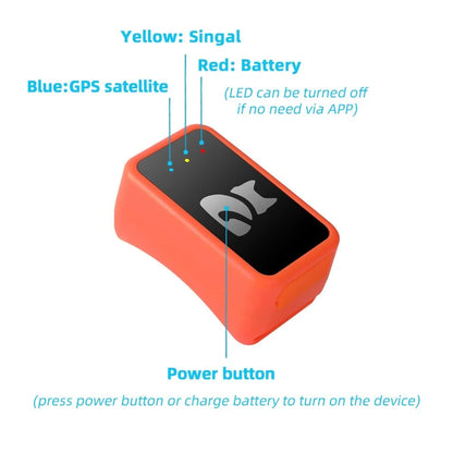 4G GPS Tracker for Dogs and Cats Waterproof Pet Locator with Health Monitor and Step Counter free card