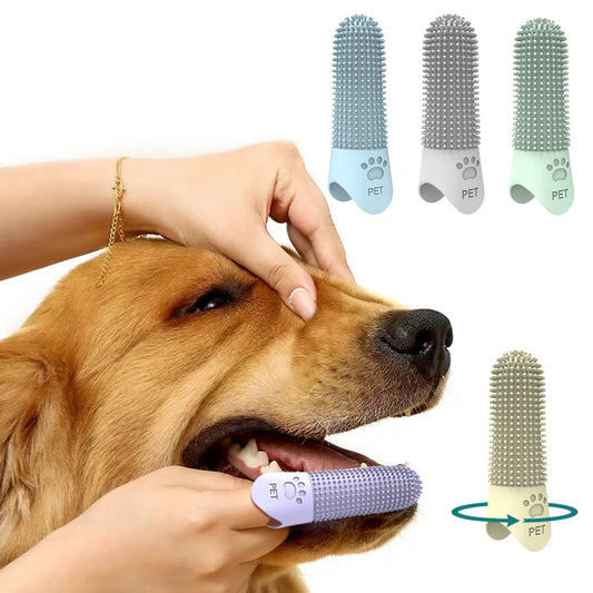 Pet Silicone Fingertips Toothbrush