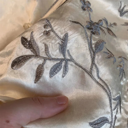 Women's Silk Embroidery Vest | MUO Studios