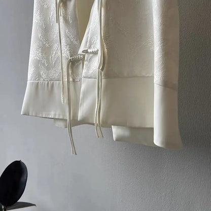 Chinese New Plate Button Vest Jacket 2025 Spring New Jacquard Stand Collar Sleeveless Waistcoat Retro Women Cheongsam Tops