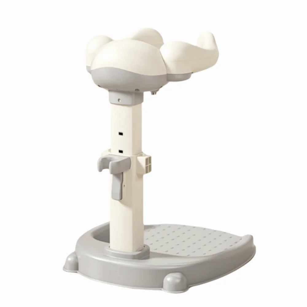 Non-Slip Baby Bath Stand Adjustable Free-Standing Baby Standing Shower Stand Safe Multifunctional Infant Bath Support