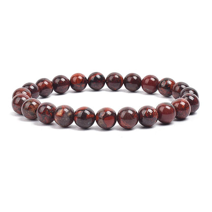 Natural Stone Beads Bracelet For Women Men Amethysts Crystal Quartzs Aquamarines Jades Jewelry Agates Elastic Bangle Bracelets