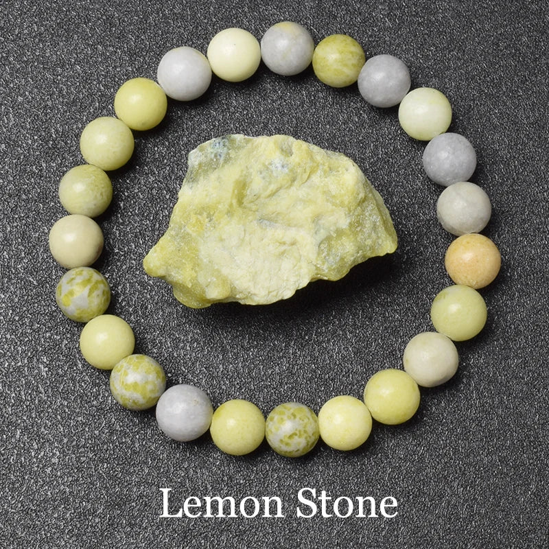 Natural Golden Obsidian Stone Beads Bracelet Men Women Golden Light Rainbow Obsidian Raw Stone Round Bead Natural Energy Jewelry