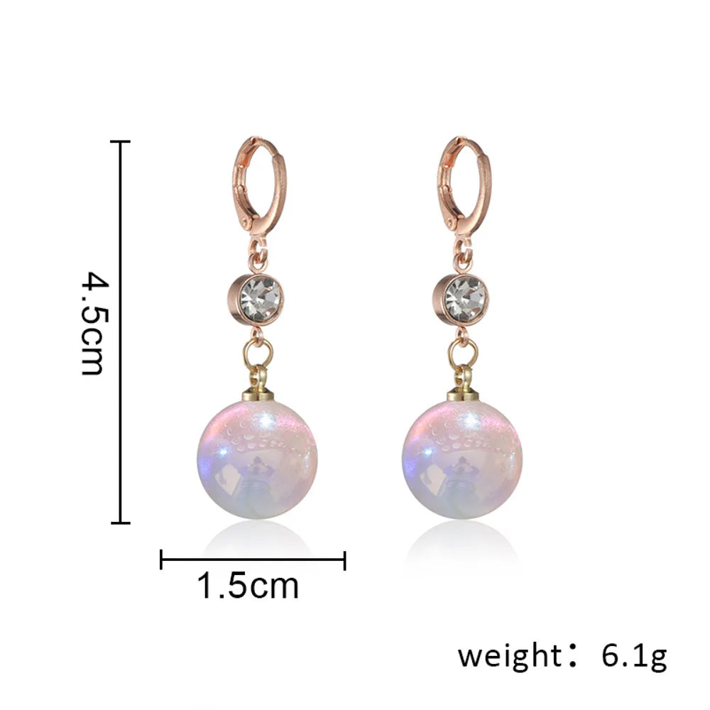 New Trend Simulation Pearl Long Earrings Women's Flower Rhinestone Wedding Pendant Earrings Fashion Korean Jewelry Earrings