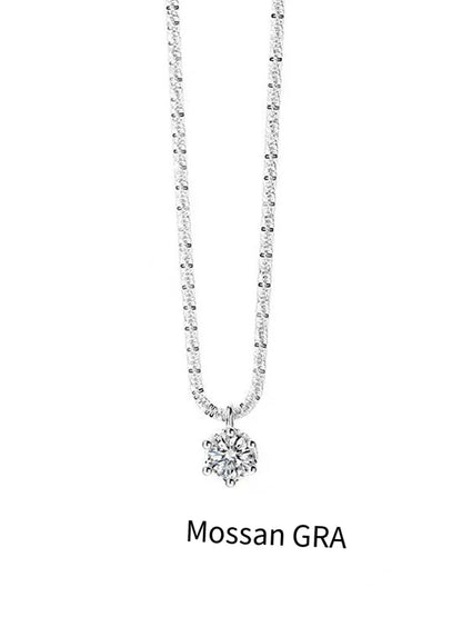 Sparkly Moissanite Pendant Necklace