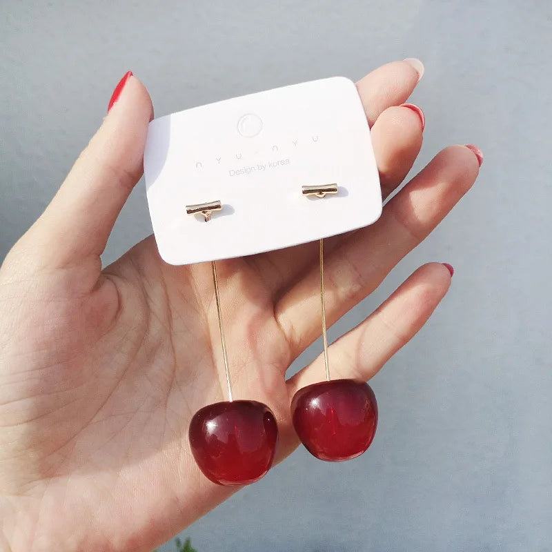 Trend Long Wire Tassel Thread Chain Climb Star Heart Beads Pendants Drop Earrings for Women Straight Hanging Ear Jewelry