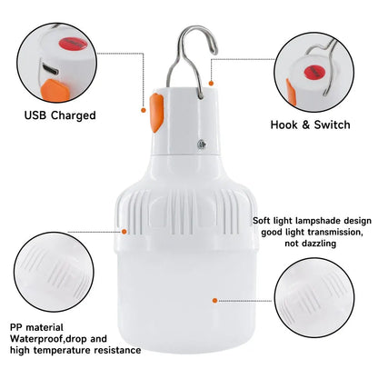 Outdoor USB Rechargeable LED Light Bulb