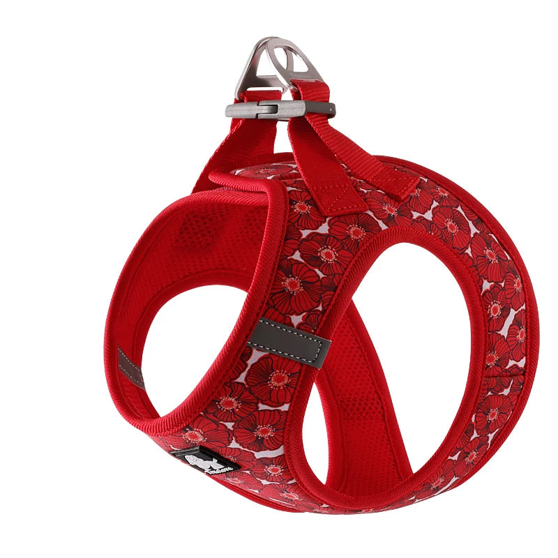 Truelove Pet Harness Soft Air Mesh Adjustable Reflective Pet Vest Small and Medium Breeds No Pull Adjustable Dog Harness TLH3016