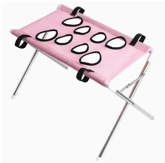 Pet Grooming Hammock Stand Foldable Dog Cat  Bathing Drying Sling Breathable Mesh Bath Helper for Small Pets