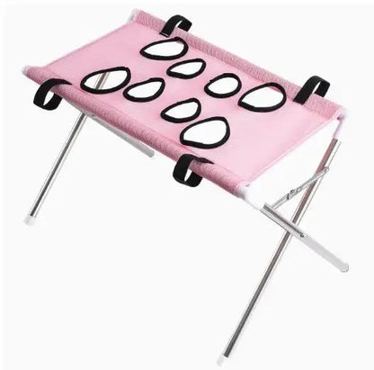Pet Grooming Hammock Stand Foldable Dog Cat  Bathing Drying Sling Breathable Mesh Bath Helper for Small Pets