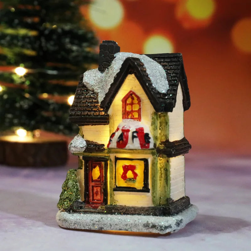 Christmas House Light Decorations For Home Ornaments Kids Xmas Gift New Year 2025 Navidad Decor Bedroom Night Light With Battery