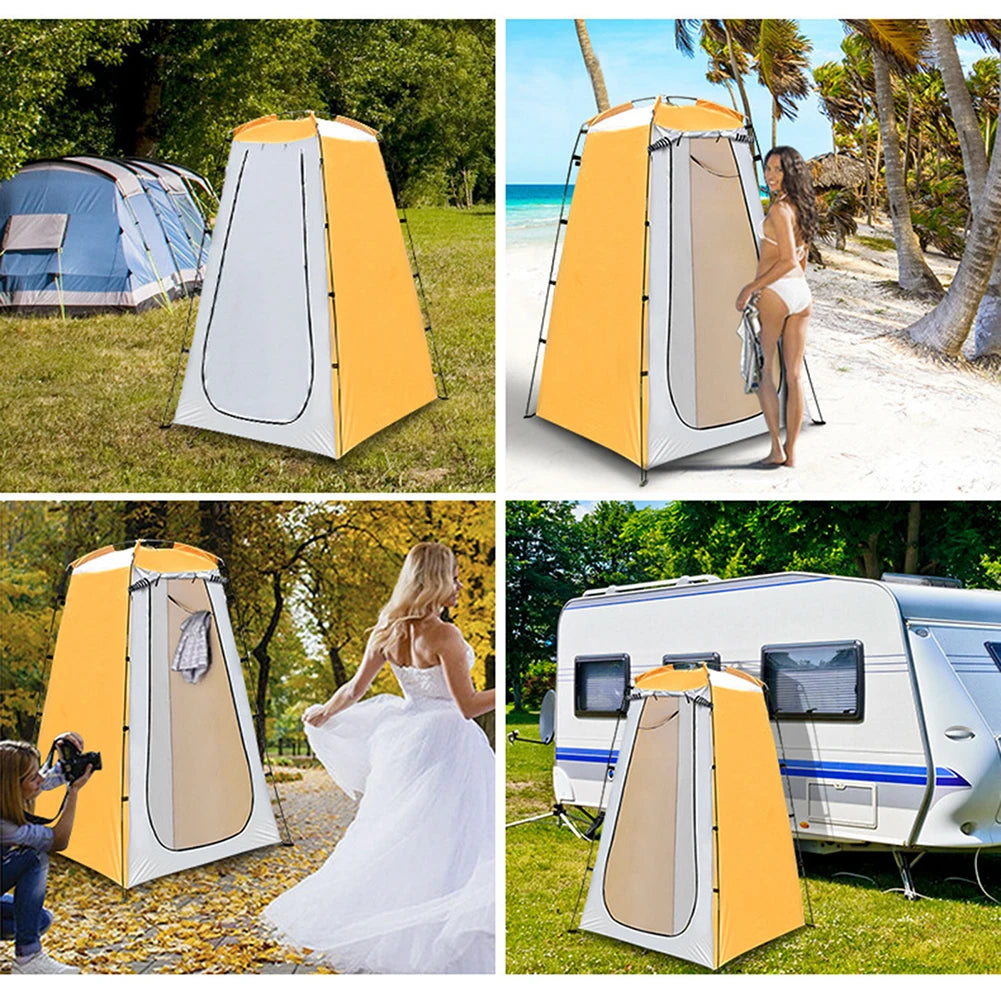 Outdoor Camping Shower Bath Tent Folding UV Protection Portable Privacy Tent