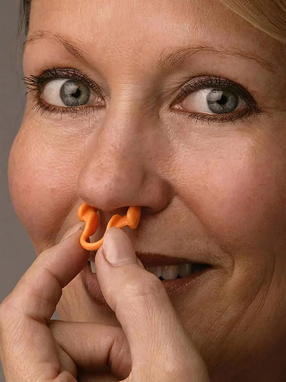 2pcs Mini Stop Snoring Device Silicone Elastic Nose Clip Anti-Snoring Supplies To Prevent Snoring Good Sleep