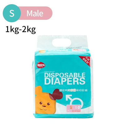 Female Dog Diaper Super Absorption Pet Menstrual Physiological Pants Leakproof Nappies Pants Breathable Puppy Short Dog Supplies