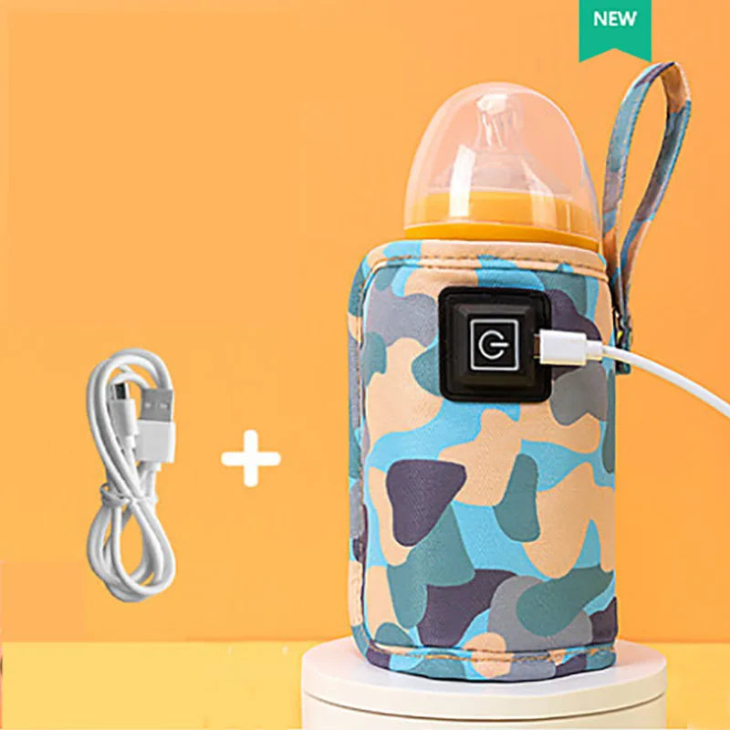 USB Milk Water Warmer Travel Stroller Insulated Bag Baby Nursing Bottle Heater Supplies for Outdoor botella de agua para niños