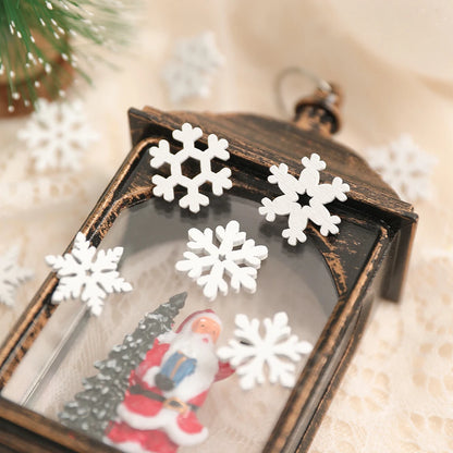 50/100PCS Wooden Snowflakes For Christmas, DIY Ornaments, Home Room Decor, Perfect For Craft Projects And Tree Decoration