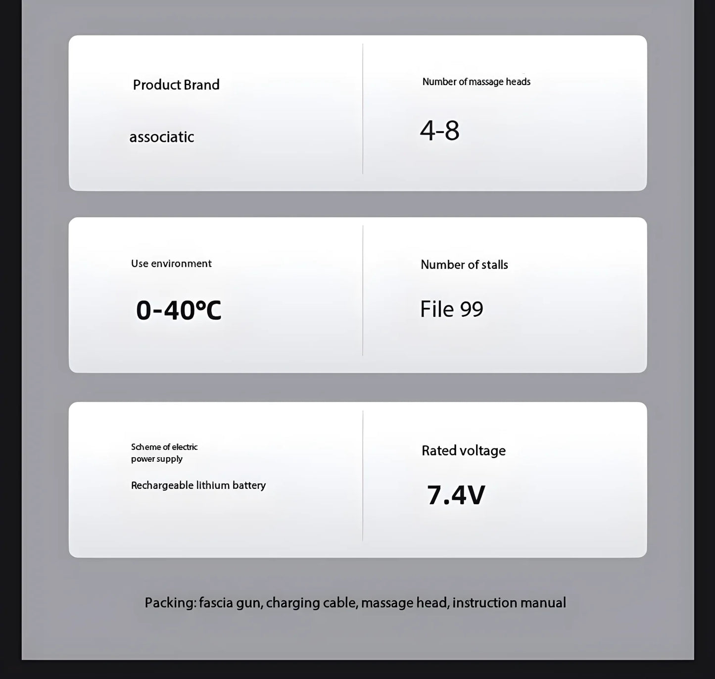 Lenovo Brand Fascia Gun Deeply Relieves Muscle Soreness Fitness and Relaxation Equipment LED Touch Screen 8Massage Head Gifts