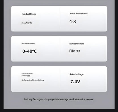 Lenovo Brand Fascia Gun Deeply Relieves Muscle Soreness Fitness and Relaxation Equipment LED Touch Screen 8Massage Head Gifts