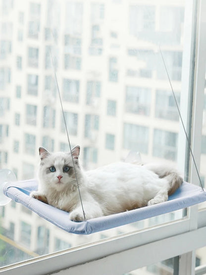 Pet Cat Hammock Hanging Cat Bed Bearing 20Kg Comfortable Cat Sunny Window Seat Mount Kitten Climbing Frame Pet Accessories