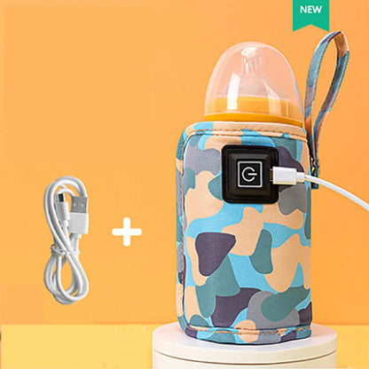 USB Milk Water Warmer Travel Stroller Insulated Bag Baby Nursing Bottle Heater Supplies for Outdoor botella de agua para niños