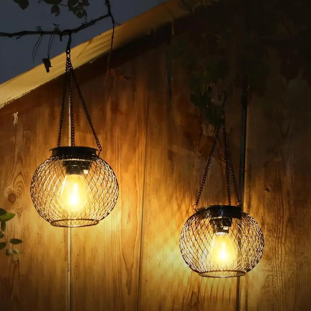 Outdoor Camping Solar Lights for Outside Decorative Solar Lantern Outdoor Hanging Lights Waterproof Solar Lanterns Garden Decor