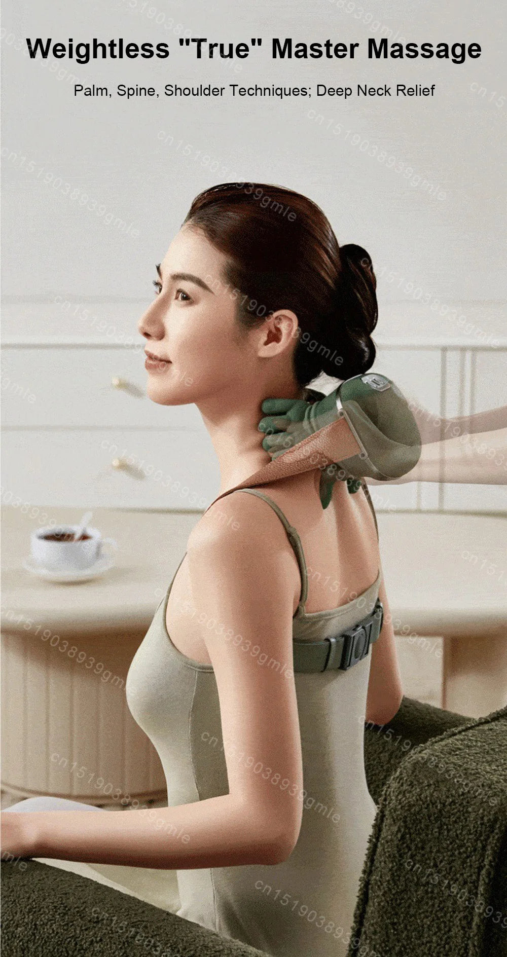 Neck Shoulder Massager Electric Kneading Massager Heated Back Massagers Muscles Massage Pillow Neck Waist Leg Body