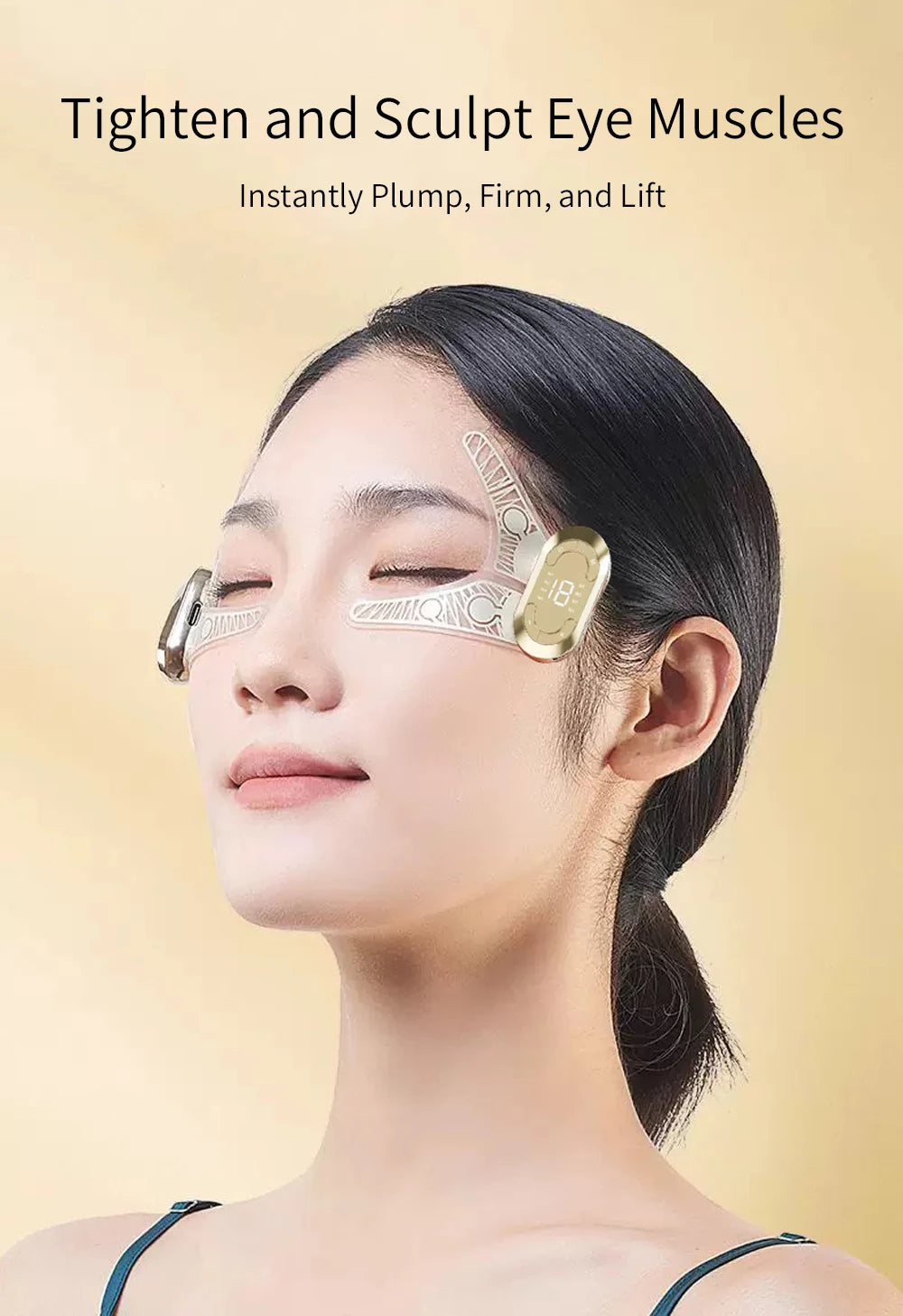 Ems Pulse Microcurrent Eye Care Device Eye Massager To Relieve Fatigue Massage Reduce Dark Circles Eye Swelling Anti-Wrinkle