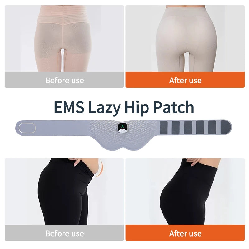 EMS Hips Trainer Butt Muscle Stimulator USB Charging Wearable Buttocks Toner 10 Modes 30 Levels with Remote Control for Women