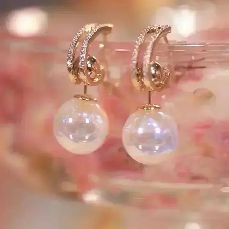 Concave Convex Uneven Ear Accessories Alloy Gift For Women's Gift Gold Colour Earring Ear Stud Heart Earrings Fashion Jewelry