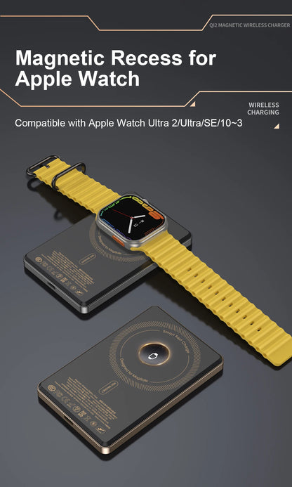 10000mAh Magnetic 3 in 1 Wireless Power Bank 20W USB C Fast Charging External Battery for iPhone 17 16 15 14 Airpods Apple Watch