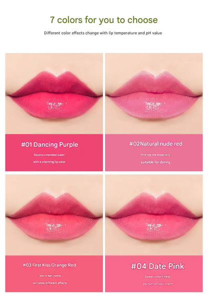 VIBELY 7 Color Mood Changing Lip Balm Natural Aloe Vera Long Lasting Moisturizing Lipstick for Women Color-Shifting Makeup