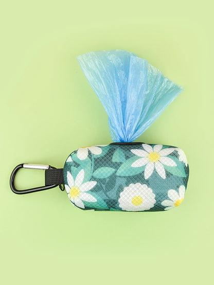 Abstract Designer Print Cute Design Pet Poop Bag Holder Dispenser Without Poop Bag And Leashes Can Attached With Any Dog Leashes