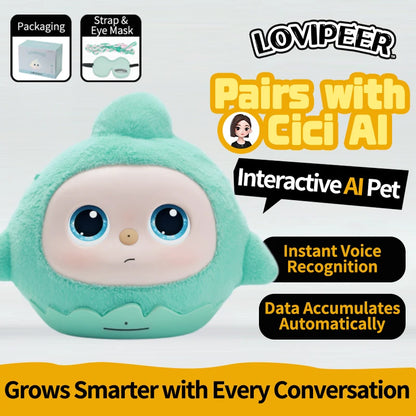 loviPeer Artificial Intelligence AI Bean Bag Deepseek Desktop Robot Conversation Chat Companion Plush Toy