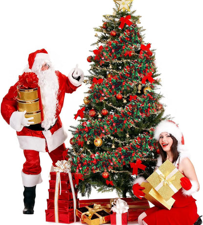 2M Christmas Snowflake Tinsel Garland Xmas Tree Decoration Christmas Metallic Twist Garland Ceiling Hanging New Year Party Decor