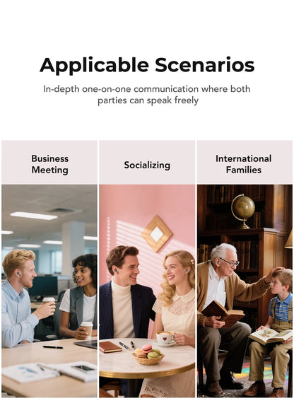 [Ultra HD Screen] HTC NE40 Earphones Bluetooth V6 TWS Sports Wireless Headphones AI Translator Earbud In-Ear Noise Reduction Mic