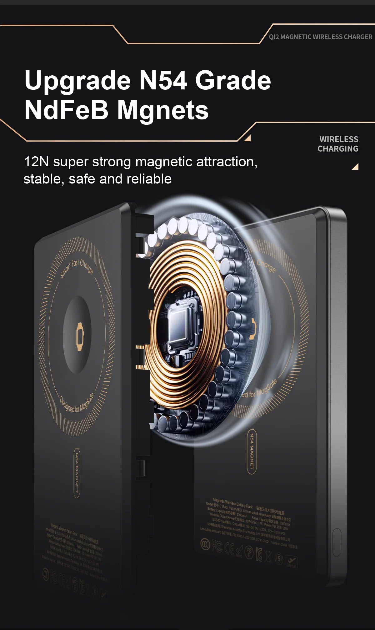 10000mAh Magnetic 3 in 1 Wireless Power Bank 20W USB C Fast Charging External Battery for iPhone 17 16 15 14 Airpods Apple Watch