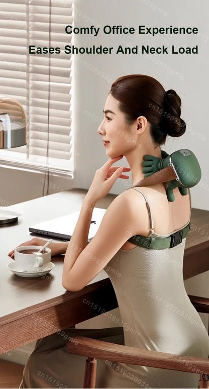 Neck Shoulder Massager Electric Kneading Massager Heated Back Massagers Muscles Massage Pillow Neck Waist Leg Body