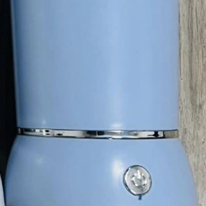 Blue automatic pet paw cleaner with power button and sleek design for easy pet paw cleaning